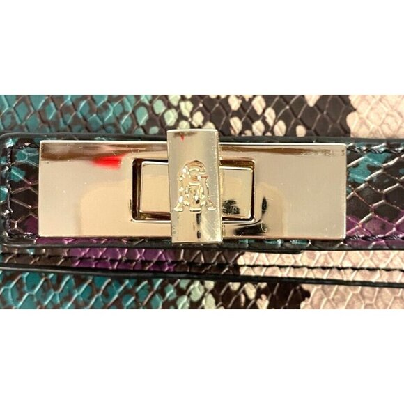 Steve Madden Purse Faux Snakeskin Python Reptile Croco Satchel Crossbody Bag - Picture 6 of 11